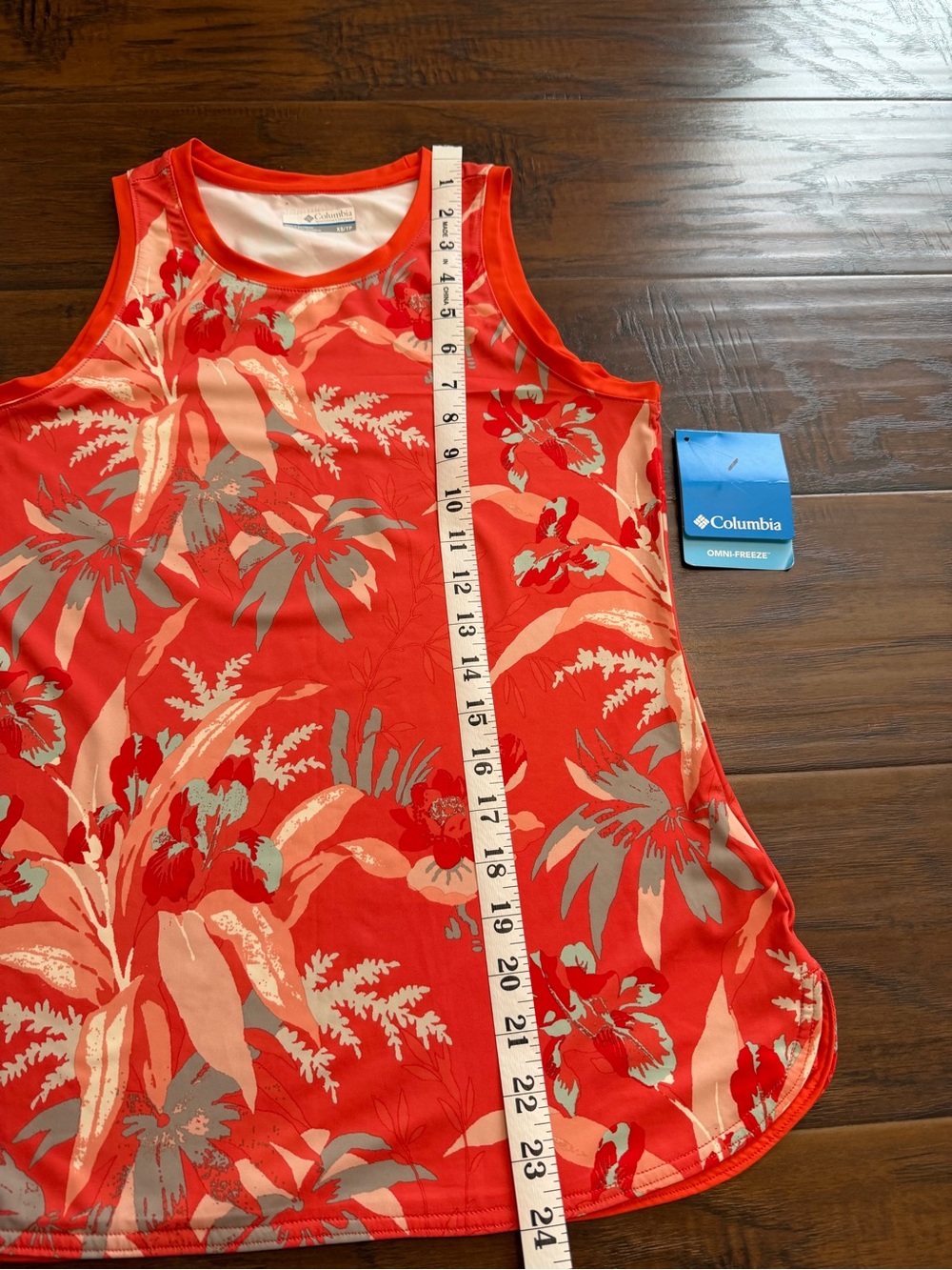 Columbia Women’s Bright Poppy Magnolia With Omni-Freeze Tank Top - Picture 7 of 7